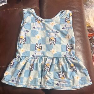 Blue Cartoon Character Dress